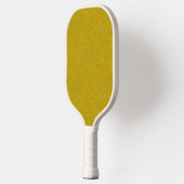 Gele gestructureerd oppervlak met wervelend patroo pickleball paddle (Links)