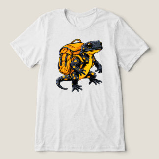 Gele Gevlekte Gecko Rugzakker Tri-Blend Shirt