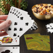 Gele Gevlekte Oceaan Jasper Pokerkaarten (Insitu)