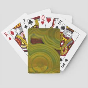 Gele Gevlekte Oceaan Jasper Pokerkaarten