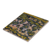 Gele gevlekte Oceaan Jasper Tegeltje (Zijkant)