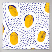 Gele gezichten poster (Voorkant)