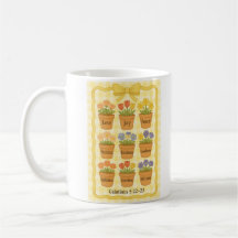 Gele gingham bloem pot