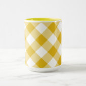 Gele Gingham Gift Mok (Midden)