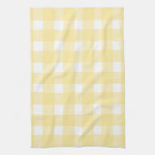 Gele Gingham Keukenhanddoek (Verticaal)