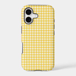 Gele Gingham Patroon