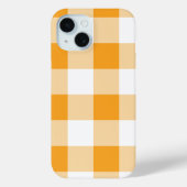 Gele Gingham Pattern Case-Mate iPhone Case (Achterkant)