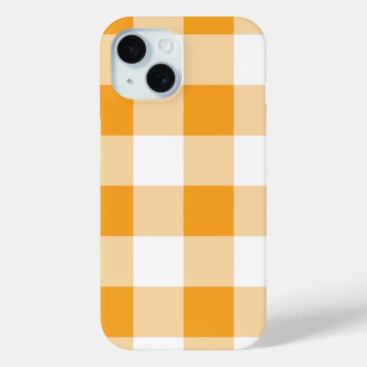 Gele Gingham Pattern Case-Mate iPhone Case (Achterkant)