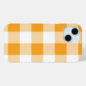 Gele Gingham Pattern Case-Mate iPhone Case (Achterkant (horizontaal))