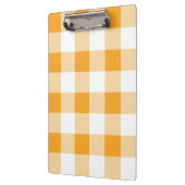 Gele Gingham Pattern Klembord (Links)