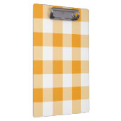 Gele Gingham Pattern Klembord (Rechts)