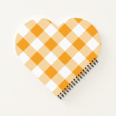 Gele Gingham Pattern Notitieboek (Achterkant)
