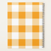 Gele Gingham Pattern Planner (Achterkant)