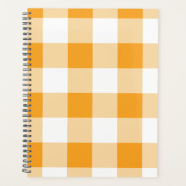 Gele Gingham Pattern Planner