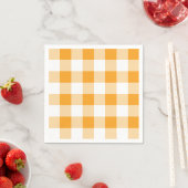 Gele Gingham Pattern Servet (Insitu)