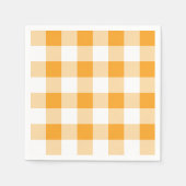 Gele Gingham Pattern Servet (Voorkant)