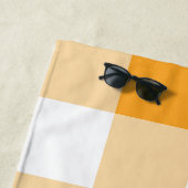 Gele Gingham Pattern Strandlaken (In situ)