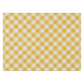 Gele Gingham Pset Checkered Pattern Tafelkleed (Voorkant (Horizontaal))