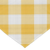 Gele Gingham Pset Checkered Pattern Tafelkleed (Gekanteld)