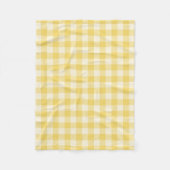 Gele Gingham Pset Fleece Blanket (Voorkant)