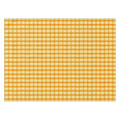 Gele Gingham Pset voor de zomer Tafelkleed (Voorkant (Horizontaal))