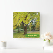Gele Gingko Tree - Boston Public Garden Vierkante Klok (Huis)
