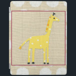 Gele Giraffe met White Polka Dots iPad Cover<br><div class="desc">Hoewel er geen bladeren te rekken zijn voor deze gele giraffe,  houdt de distilleerder zijn hoofd hoog. Een prachtig stuk van June Erica Vess dat een mooie toevoeging zou zijn aan elk huis,  vooral aan een huis met kinderen. Koop vandaag nog uw afdruk!</div>
