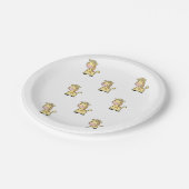 Gele Giraffe Papieren Borden Bordje (Gekanteld)
