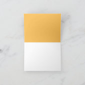 Gele Giraffe Print Notitiekaarten gepersonaliseerd (Binnen)