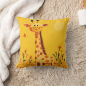 Gele Giraffe Sunny Safari Kinder kamer kinderkamer Kussen (Deken)