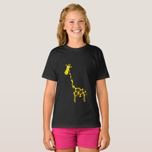 Gele Giraffe T-shirt (Voorkant volledig)