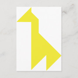Gele giraffe Tangram