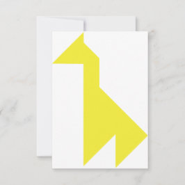 Gele giraffe Tangram