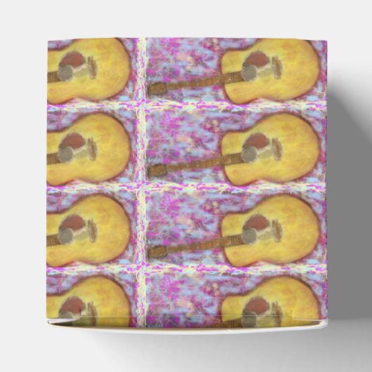 gele gitaar bedankdoosjes (Bovenkant)