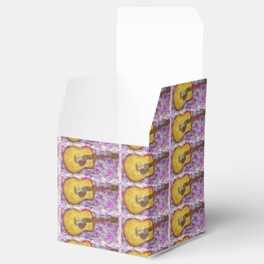 gele gitaar bedankdoosjes (Geopend)