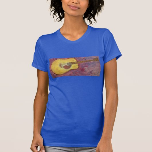 gele gitaar t-shirt (Voorkant)