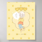 Gele glans poster (Voorkant)