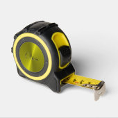 Gele glanzende faux metal rolmaat (Hoek)