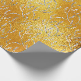 Gele Glazen Citroen Bloemen Foliën Laurel Cadeaupapier