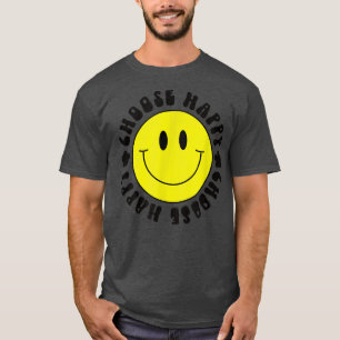 Gele glimlach glimlachend gezicht Kies gelukkig ge T-shirt