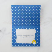 gele glimlach op het gezicht van een medisch maske kaart (Binnen)