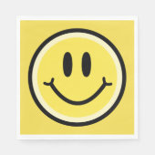 Gele glimlach servetten (Voorkant)