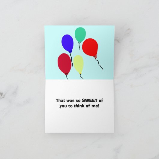 Gele glimlachende bijen en ballonnen bedankt (Binnen)