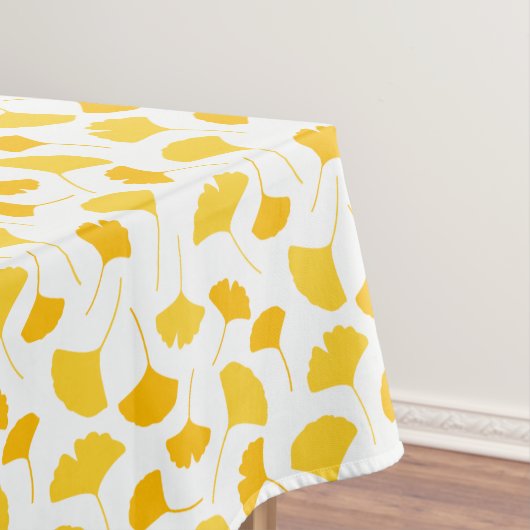 Gele glinkgo Leaf Pattern Tafelkleed (Voorbeeld)