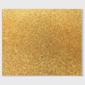Gele glitter cadeaupapier (Vlak)