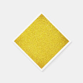 Gele Glitter Gold Sparkle Weddenschappen Birthdays Servet (Hoek)
