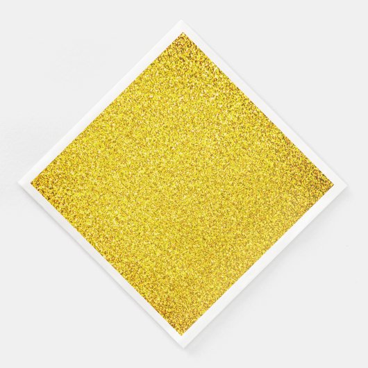 Gele Glitter Gold Sparkle Weddings Birthday 2022 Servet (Hoek)