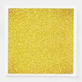 Gele Glitter Gold Sparkle Weddings Birthday 2022 Servet (Voorkant)