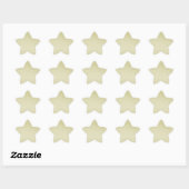 Gele Glitter Ster Sticker (Vel)