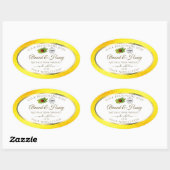 Gele Glitter White Product Labels Ladybug Logo (Vel)